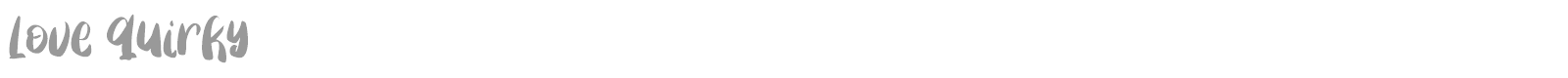 Love Quirky font preview